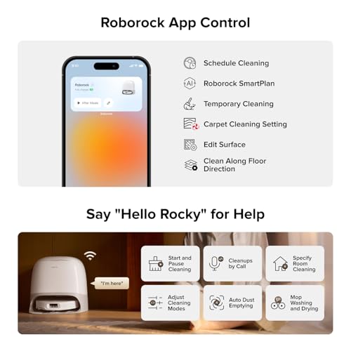 roborock Qrevo CurvX Robot Vacuum and Mop, 22,000Pa Suction