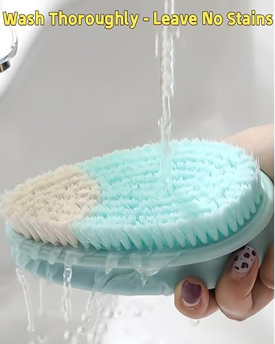 2 Pack Soft Bristle Cleaning Scrub Brush Laundry Brush Scrubber Brush - color: Pink