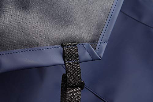 2 Pack Waterproof Rubber Vinyl Adjustable Dishwasher Aprons for Men Women - color: Blue-no Pocket-2 Pack