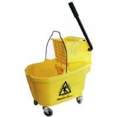 MintCraft Pro 9130 Mop Bucket Pro with Ringer, Yellow
