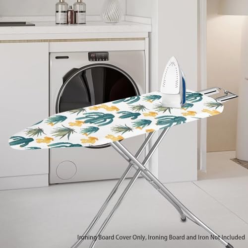 Cactus Ironing Board Cover and Padding 15 x 54 Non-Slip Ironing Board Protective Ironing Pad Cover Built in Ironing Board Sleeve Home Decor Party Favors for Women Men - color: Cactus