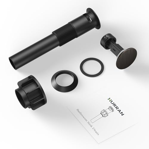 Bathroom Sink Drain with Overflow with Hair Catcher Anti-Clog Sink Strainer - color: Oil Rubbed Bronze