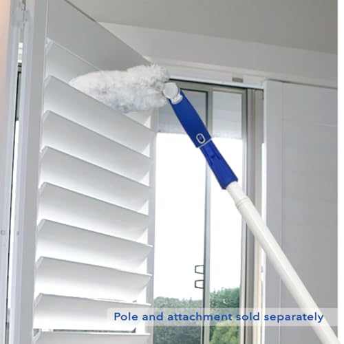 Unger Wide Blind Duster – Adjustable Head Blind Cleaner Duster Tool, Household Ceiling Fan Duster for Dust, Pet Dander, Cobwebs