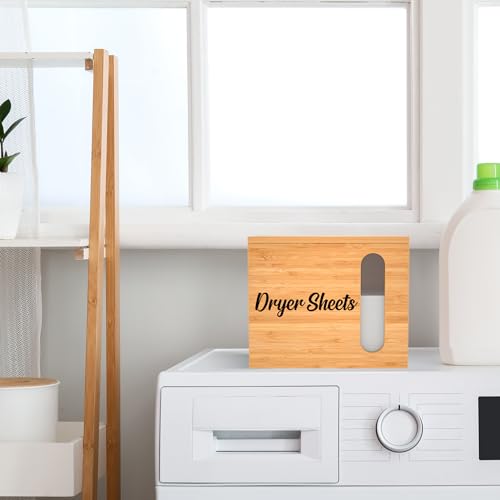 YAJR Dryer Sheet Holder with Lid | Dryer Sheet Container for Laundry Room