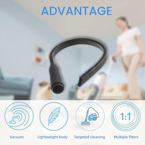 25in Flexible Vacuum Crevice Attachment Tool For All 1-1/4" or 1-3/8" Connector Hoses Helps Clean Dryer Lint Vacuum Accessories Vacuum Flat Slot Nozzle Interface
