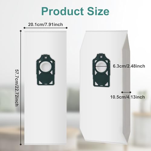 5 Pack Replacement HEPA RLH-6 Vacuum Bags for Riccar SupraLite R10S R10D R10O R10SAND Simplicity Freedom R10S R10D S10P S10SAND Upright Vacuums Cleaner,Replacement Part RLH6 SLH6 - color: 5 Pack, size: RLH-6