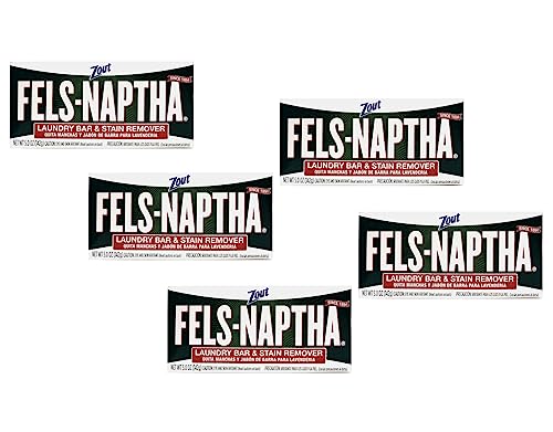 Fels-Naptha Laundry Soap Bar (Pack of 5) - size: 5.5 Ounce (Pack of 5)