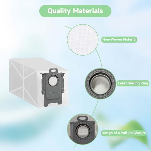 WAIKAS Vacuum Bags for Roborock Robot Vacuum (Qrevo/Saros Series), 20-Pack - color: For Roborock Qrevo Series, size: 20 Pack