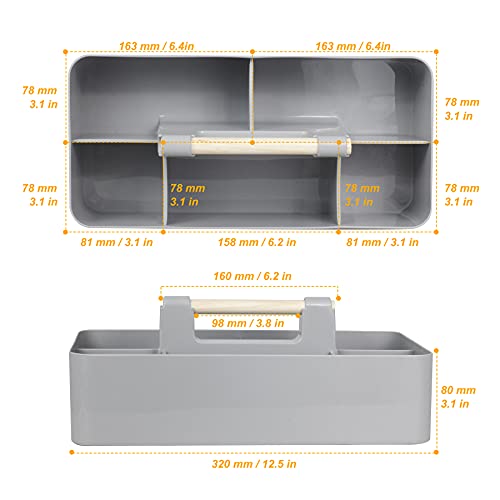 Baby Shower Caddy Plastic Nursery Portable Storage Organizer Gray - color: Grey