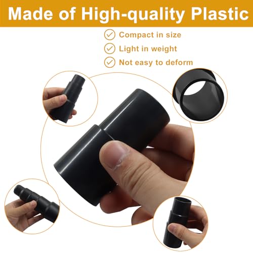 4 Pcs Universal Vacuum Hose Adapter Kit, Multi-Size, Black - size: Kit 2 (4 pcs)