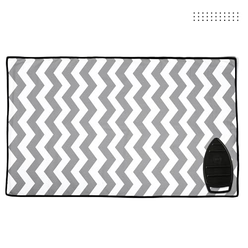 Encasa XO Ironing Mat, Heat Resistant Pad 48"x28" Zig Zag - color: Zig Zag, size: Large