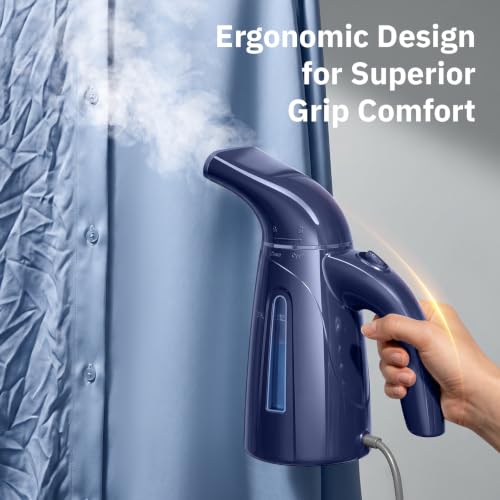 OGHom Steamer for Clothes, Handheld Clothing Steamer for Garment, 240ml Big Capacity 700W Portable Travel Steam Iron(Deep Blue) - color: Deep Blue