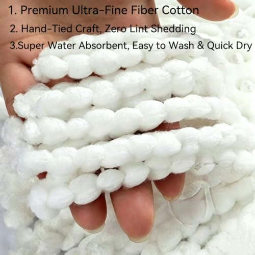 4-Pack Spin Mop Refills, Microfiber, Off-White - color: Off-white