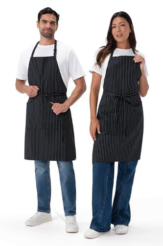 Chef Works Unisex Chef Apron - color: Pinstripe, 2 Pack