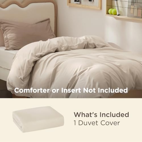 Bedsure Twin/Twin XL Duvet Cover, 1Pc Soft Double Brushed Bedding, Beige - color: 00 - Beige, size: Twin/Twin XL (Only Duvet Cover)