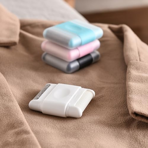 Portable Lint Remover and Brush Tool – Manual Fabric Shaver for Clothes, Sweater Fuzz and Pet Hair Removal(Pink) - color: Pink