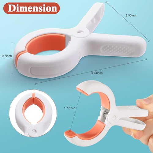 Tanlade 48 Pcs Beach Towel Clips for Beach Chairs Beaches Towel Chair Clip Pool Chair Clips Plastic Clothes Pins Heavy Duty Laundry Quilt Drying Clothespin Holder to Dry Laundry on Clothesline(Orange) - color: Orange