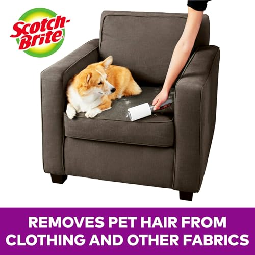 Scotch-Brite Pet Extra Sticky Lint Rollers 4 Rollers 48 Sheets Per Roller 192 Sheets Total - size: 4 Pack
