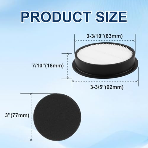 HEPA Vacuum Filters Fits for AFNOP Acevac11 Cordless Vacuum Cleaner-4 Pack
