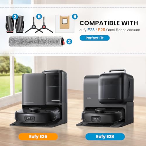 Replacement Parts Compatible with eufy E28 Omni / E25 Omni Robot Vacuum - size: E28 E25 accessory