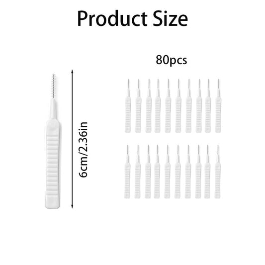 80 Pcs Shower Head Cleaning Brushes, Gap Hole Anti-Clogging Cleaner Tool, Multipurpose Tiny Crevice Brushes for Bathroom Household Use