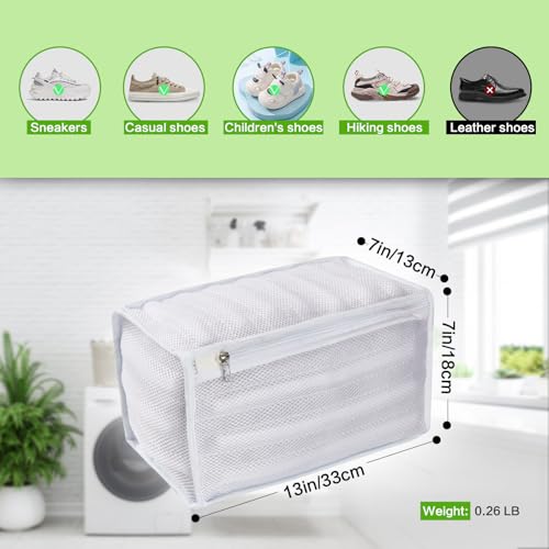 Shoes Washing Machine Bag, Green, 1PCS, 13 x 7 Inches - color: Green