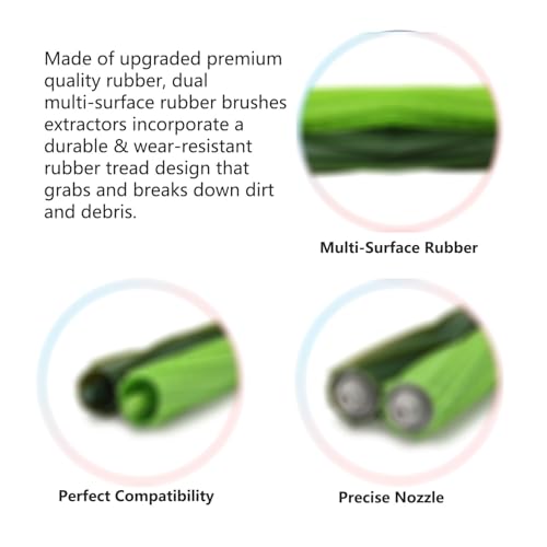 2 Set of Roller Brush & 10 Filters & 4 Mop Pads & 10 Side Brushes Replacement Parts Accessories Compatible with iRobot Roomba Combo J7 J7+ J9+ 10 Max Robot Vacuum Cleaner,