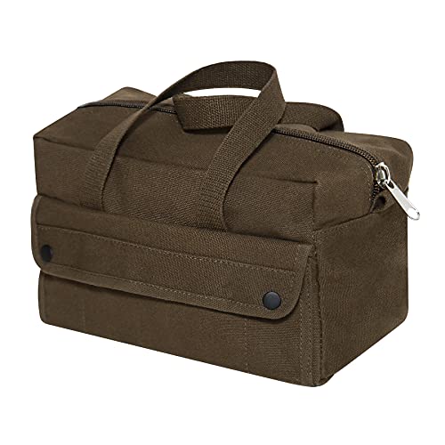 Rothco GI Style Mechanics Tool Bag, Heavy-Duty Canvas Tool Storage - color: Earth Brown