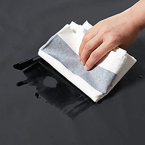 VWELL Vinyl Rubber Waterproof Apron, 41.5''Chemical Resistant Apron for Dishwashing, Lab Work, Butcher, Gardening, Dog Grooming PVC No Pocket - color: Black(no Pocket)