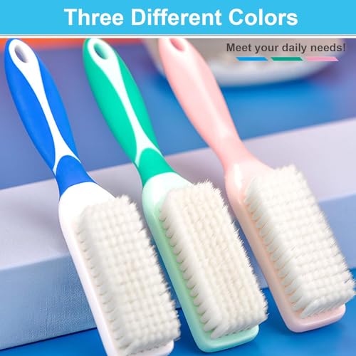 Laundry Scrub Brush Shoes Laundry Stain Brush Soft Bristle Cleaning Brush - color: Blue Green Pink