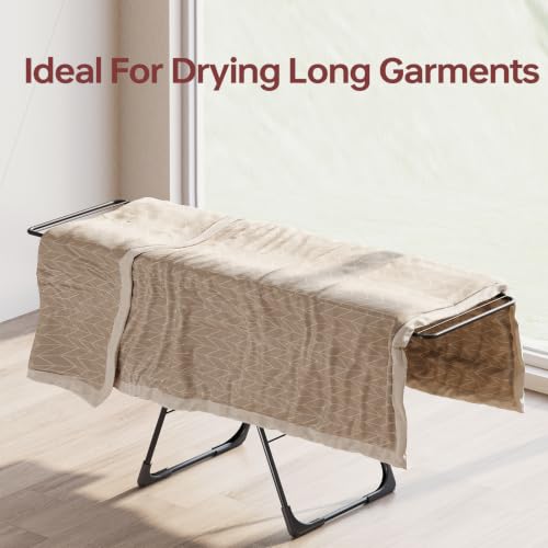 APEXCHASER Clothes Drying Rack, Large Capacity Drying Rack Clothing - color: Jet Black