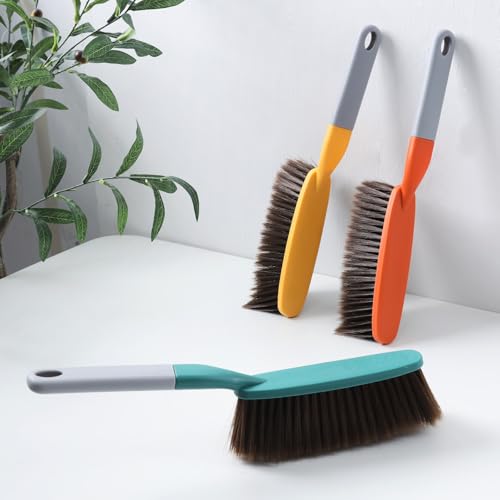 15" Soft Brist. Hand Broom Brush 3 PackBed Sofa Counter Hair Clear - color: 3 Color