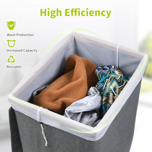 OTraki Ex-Large Mesh Laundry Bag 36x43 Inch Drawstring Laundry Wash Bags 2 Pack Dirty Clothes Net Laundry Bag Heavy Duty Travel Storage Organize Bag Don't Drying, Melting 140-176℉ White - size: 36 x 43 inch