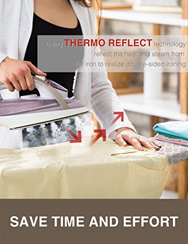 Ironing Board Cover and Pad Extra Thick Natural Cotton - color: Cotton, size: 15"X54"