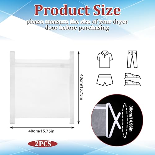 Xindojuz 2 Pack Shoe Washing Machine Bag, 15.75×14.96 Inch Sneaker Wash Dry Net Bag for Dryer, HoneyComber Large Mesh Laundry Bags with Zipper and Strap for Washing Machine Shoes Clothing (White)
