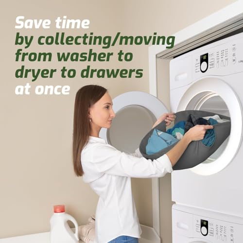 Laundry Turtle Collapsible Laundry Basket for Washer & Dryer (Grey, Small) - color: Grey, size: Small