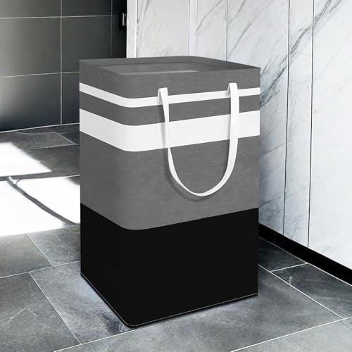 Foldable Laundry Basket,Large Laundry Baskets with Handles,Waterproof Laundry Hamper,Collapsible Laundry Hampers for Clothes Organizer 80L (Black&Red&Green&Purple) - color: Black&Red&Green&Purple