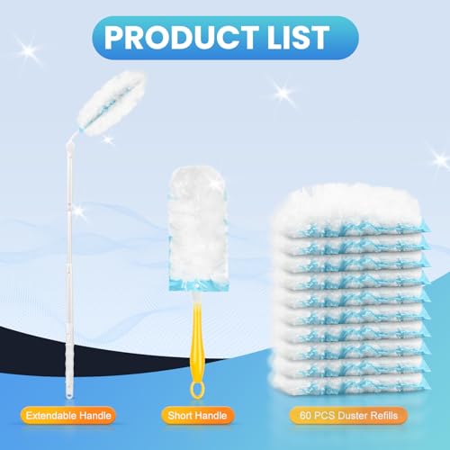 Multisurface 360° Duster Refills Compatible with Swiffer® Duster, 60 Pack