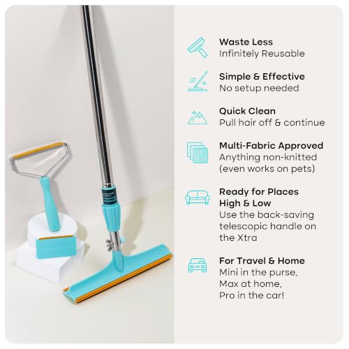 Uproot Clean Set: Pro & Mini Pet Hair Removal Tools & Xtra Carpet Rake,3pck - color: Pro + Mini + Xtra