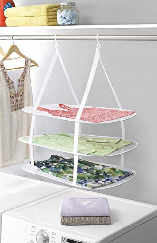 Whitmor 6506-9367-WHT Pop & Fold Clothes Dryer, White - size: 19.25 x 27.25 x 33.0