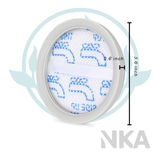 NEC101 Vacuum Replacement Filters Compatible with NEC101 Cordless Vacuum Cleaner,2 Washable Vacuum Filter with a Brush, Fits Part #P1006