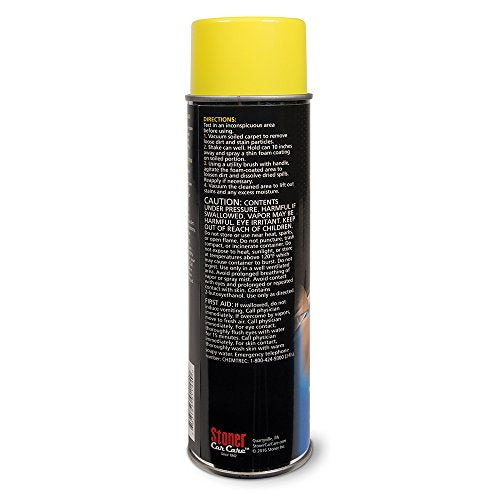 Stoner Car Care 91144 Upholstery and Carpet Cleaner Lifts Tough Stains with Powerful Foaming Action from Seats, Mats, Headliners, Door Panels, and More to Restore Automotive Interior, 18 Oz, Pack of 1 - size: 18 Ounce (Pack of 1)