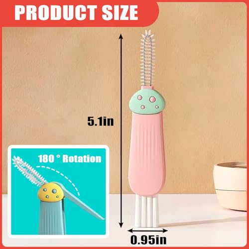Cup Lid Gap Cleaning Brush 3PCS Bottle Brushes 3 in 1 Cup Lid Gap Cleaner Crevice Cleaning Brush Home Kitchen Crevice Cleaning Tools (3PCS Style 2) - color: 3pcs Style 2