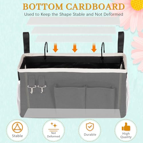 Bedside Caddy Bedside Storage Bag for Headboards/Bunk Bed - color: Black