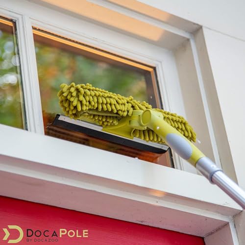 DOCAZOO Squeegee Extension Telescoping Pole 7-30 Ft - size: 30 Ft, style: Squeegee Dual Plane