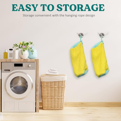 Shoe Washing Machine Bag 2 Pack, Laundry Shoe Bag for Washer and Dryer - color: Yellow 2pcs