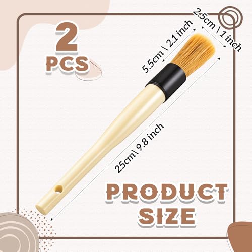 Patelai 2 Pack Parts Cleaning Brush Home and Auto Use,Boar Bristle - color: Boar Bristle