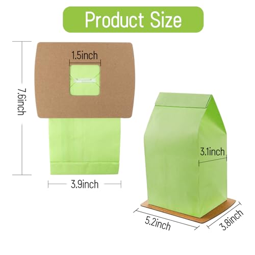 6pcs Type BB Compact Canister Bags Replacement for Oreck XL Canister Vacuum