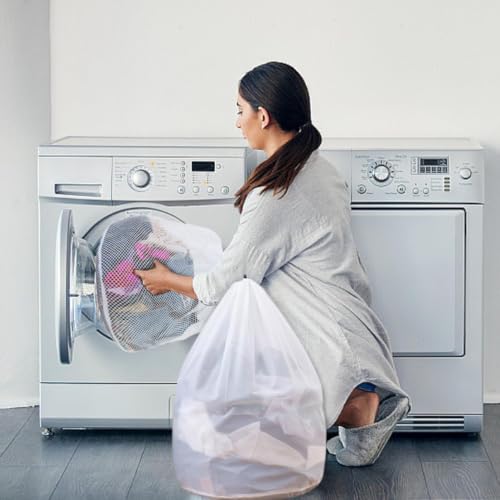 Extra Large Mesh Laundry Bags Washing Bag 6Pack Delicates Bag and Zipper Laundry Bag Jumbo for Washing Machine Large Mesh Bags for Blankets, Bedding, Coats, Toys (6PCS-XXXL) - size: X-Large