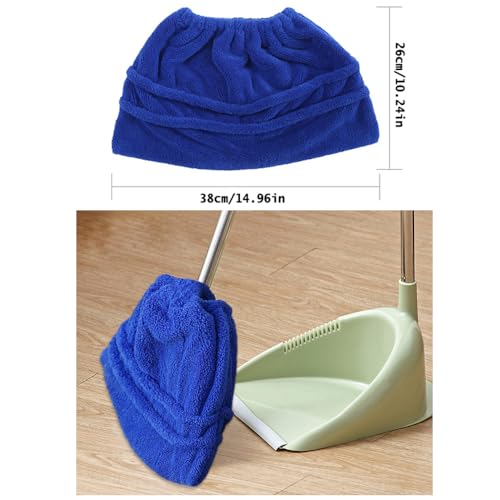 2 Pack Broom Pads to Baseboard Cleaner Tool Sweep Broom Cloth Cover Reusable Microfiber Broom Sweeping Refill for Baseboards Molding Cleaning Tool Cleaning Dust Cobwebs up High Heater